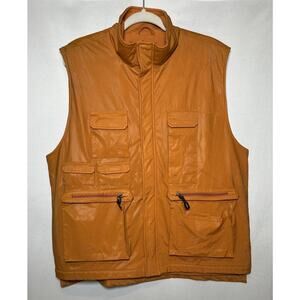 Rustic River Men M Sleeveless Tactical Jacket Polyurethane & Fleece Zip Up